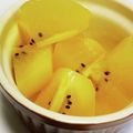 くみちょ～～'s cooksnap of when they made キウイの芯の取り方＆平等な切り方☆.