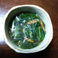 おれにまかせろ's cooksnap of when they made 小松菜と春雨のスープ.
