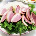 クックE662AA☆'s cooksnap of when they made 簡単！さっぱり！合鴨スモークのおつまみ.