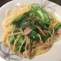 ベティ３'s cooksnap of when they made ベーコンの豆乳スープパスタ.