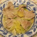 youtapapa's cooksnap of when they made 簡単！豚こまとキャベツの生姜白だし煮.