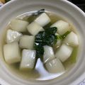 Halü★mama's cooksnap of when they made 簡単！小松菜中華スープ.