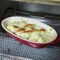 ameうめ's cooksnap of when they made 冬瓜・鮭フレーク・大根葉のグラタン.