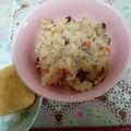 ERICA's cooksnap of when they made 【幼児食にも】野菜とあさりの炊き込みご飯.