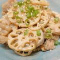 みぽぴぽ's cooksnap of when they made シャキシャキれんこんと豚ばら肉生姜焼き.