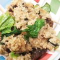 そらてんママ's cooksnap of when they made 牛肉とレタスのガーリックチャーハン.