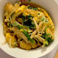 mayutaママ's cooksnap of when they made 春菊と油揚げの卵とじ.