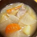 majyu1011's cooksnap of when they made 白だしで最高の【豚汁】.