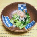 バカリャウ's cooksnap of when they made 小松菜の梅じゃこおろし和え。ヘルシー！.