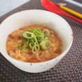 バカリャウ's cooksnap of when they made なめこの豆板醤雑炊.