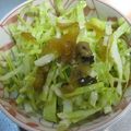 由芽15's cooksnap of when they made キャベツと福神漬けのオリーブオイルサラダ.