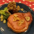 クックさーちゃん★'s cooksnap of when they made 焼くだけ 超絶厚切りハムステーキ☆極厚.