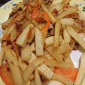 もりしげ屋's cooksnap of when they made 細切り大根と豚こまのピリ辛味噌炒め.