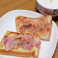 ﾋﾟﾛﾐ♡'s cooksnap of when they made ＃ベーコンチーズマヨトースト.