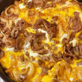 kママ's cooksnap of when they made 簡単！すき焼き風牛肉とえのきの卵とじ！.