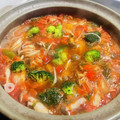 料理男子部's cooksnap of when they made トマト缶で❗水炊き鍋の余りをトマト鍋に☺.