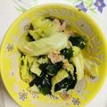 クックMVXCM0☆'s cooksnap of when they made キャベツとツナわかめのやみつきサラダ♡.