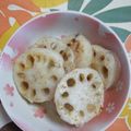 くネコまろす's cooksnap of when they made 厚切り蓮根のカリッともっちり食感ステーキ.