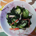 くネコまろす's cooksnap of when they made きゅうりとひじきとかにかまの酢の物.