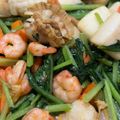 Sai2014's cooksnap of when they made シーフードミックスと小松菜のカレー炒め.