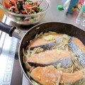 月✳Iris's cooksnap of when they made 秋の味覚☆鮭ときのこの味噌バター蒸し.