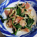 ムーミン☆ママ's cooksnap of when they made 簡単！ほうれん草とベーコンのバター炒め.