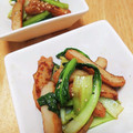 ジュスカ's cooksnap of when they made 小松菜とさつま揚げの炒め物♪.