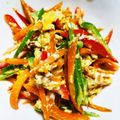 kinniko's cooksnap of when they made ご飯が進む♪人参とピーマンの甘味噌卵炒め.