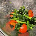 Qookoocoo's cooksnap of when they made ピリ辛！ほうれん草とトマトのナムル☆.