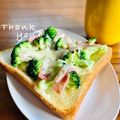 ねっちゃんっ's cooksnap of when they made ❁ブロベーチートースト❁.