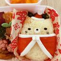hnhras's cooksnap of when they made すみっコぐらしのクリスマスキャラ弁☆.