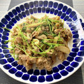FGO☆'s cooksnap of when they made 豆苗とエリンギと豚バラの炒めもの.