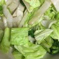 冷蔵庫レスキュー隊's cooksnap of when they made 青梗菜とキャベツのピリ辛和え.