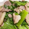 majyu1011's cooksnap of when they made 簡単♪わさび菜と豚肉のマヨソテー.