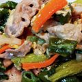 ★お結び☆'s cooksnap of when they made 豚こまとチンゲン菜のごま油炒め.