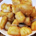 ママうさこ's cooksnap of when they made 揚げ海老芋(里芋)の味噌がらめ.