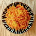 neko＊and…'s cooksnap of when they made キムチとさつまいもの炊き込みご飯.