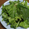 kirinda's cooksnap of when they made ほうれん草とレタスのごま油和え.