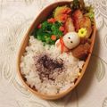 yesmama's cooksnap of when they made 簡単！お弁当おかず うずら卵で雪だるま♡.