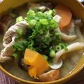 はなぴっち's cooksnap of when they made もはや立派なおかず✨カボチャが甘い豚汁.