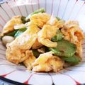 ♡こもれび♡'s cooksnap of when they made ブロッコリーと芯・卵の炒め物♪.