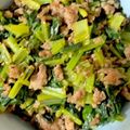 しゃもじなくま's cooksnap of when they made 小松菜と合挽き肉の小鉢.