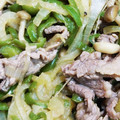 まま牛's cooksnap of when they made 薄切り牛肉ときのこの味噌炒め.