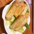 クックPMJFPF☆'s cooksnap of when they made キャベチーズ春巻き☆しょうが焼きリメイク.