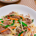オウジリリノエ's cooksnap of when they made 牛肉ともやし☆焼き肉のたれで野菜炒め.