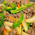 やよい・M's cooksnap of when they made 牛薄切りとピーマンのオイスターソース炒め.