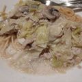 YukaMusik's cooksnap of when they made 牛乳で！キャベツとツナのクリームパスタ.
