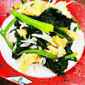 kinniko's cooksnap of when they made ほうれん草と油揚げの煮浸し.