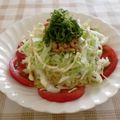タモちゃん's cooksnap of when they made キャべ納豆で冷やし中華☆.