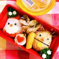にこにこレインボー's cooksnap of when they made キャラ弁 クリスマス サンタとトナカイ.